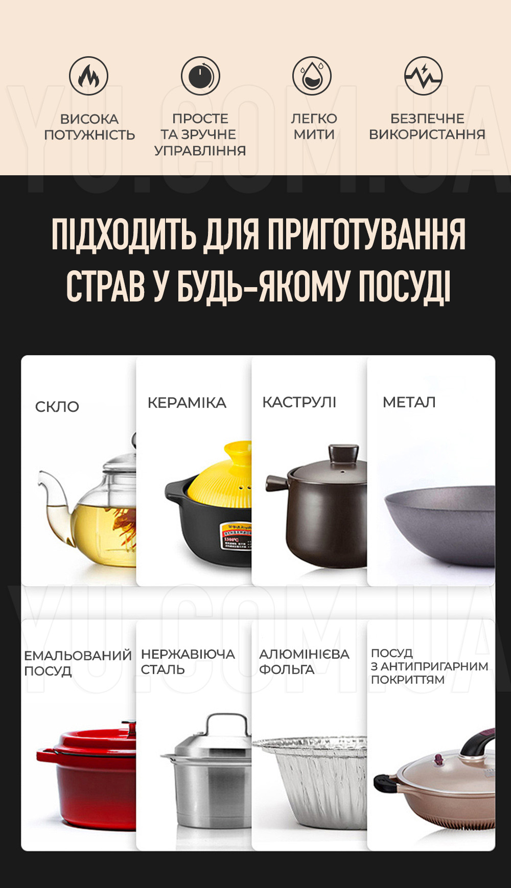 Плита двоконфоркова електрична кухонна RAF-8020A дискова 2000 Вт Плита двоконфоркова електрична кухонна RAF-8020A дискова 2000 Вт